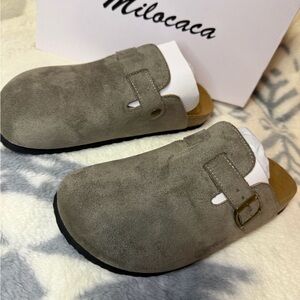Grey Slip-On Clog - Size 9